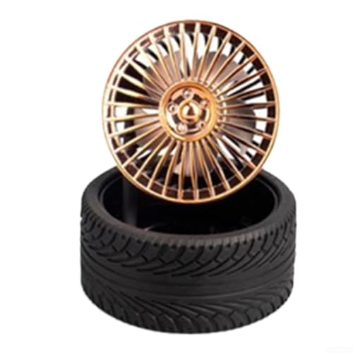 USB-Mini-Ventilator im nostalgischen Retro-Stil, ideal zum Kühlen beim Arbeiten oder Entspannen (Gold) von CNANRNANC