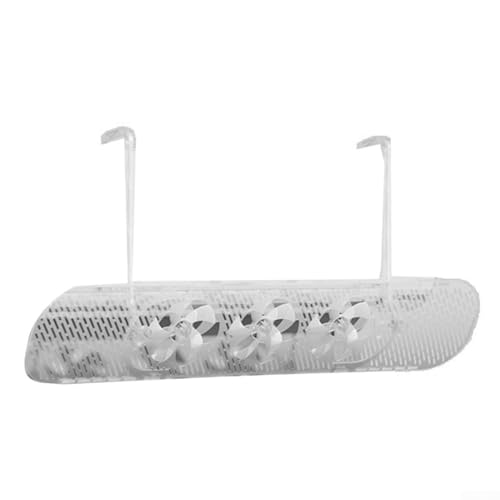 Verstellbarer Luftabweiser mit Ventilator für Klimaanlagen zum Schutz vor direkter kalter Luft und zur Optimierung der Luftzirkulation (transparent weiß) von CNANRNANC