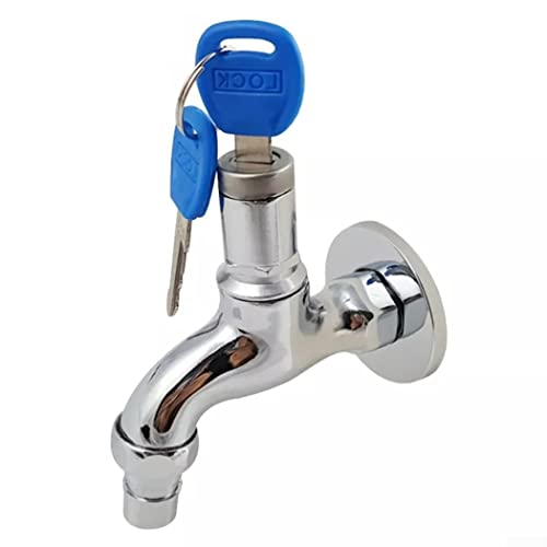 CNANRNANC Wasserhahn Abschließbar Messing Gartenhahn 1/2"Gewinde Wasserhahn Steckdose Gartenarbeit Im Freien Rasenbewässerung von CNANRNANC