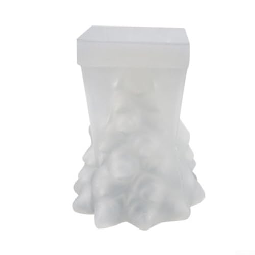 Weihnachtsbaumkerze Silikon für DIY Basteln Seife Badebombe Herstellung mit flexiblem reißfestem Silikon geeignet für Backofen Mikrowelle Gefrierschrank (Weihnachtsbaum B) von CNANRNANC