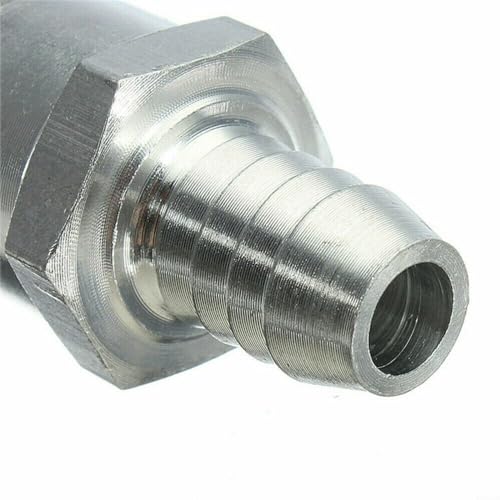 kurzes Rückschlagventil, Rückschlagventil Einzelweg Inline 6/8/10/12 mm Wasser-Rohrschlauch, für Vergaser und Niederdruck-Kraftstoffsysteme(8mm) von CNANRNANC