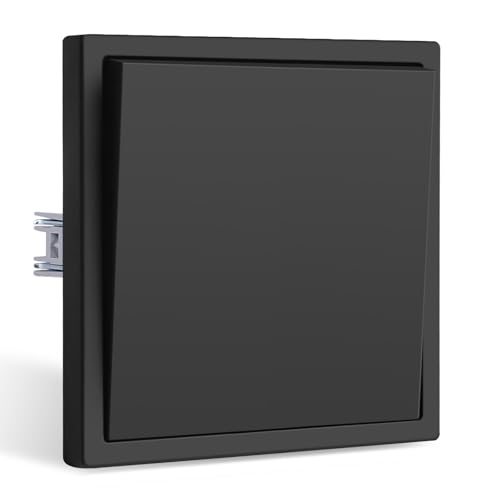 CNBINGO Lichtschalter Unterputz Schwarz Matt Wechselschalter Unterputz 1 Fach 2 Weg Lichtschalter Doppelt Schalter Modern Wandschalter CNBINGO Lichtschalter Unterputz Schwarz Matt Wechselschalter Unterputz 1 Fach 2 Weg Lichtschalter Doppelt Schalter Modern Wandschalter von CNBINGO