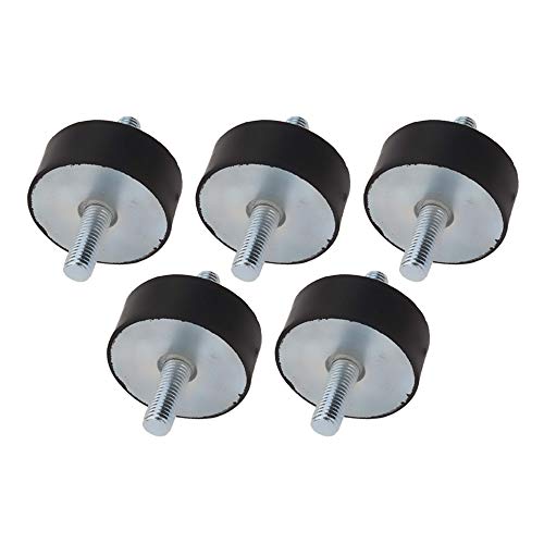 50x20mm Gummi Schwarz Doppelschraube Silentblock M10 Anti-Vibration Halterung für Industrie 5er Set von CNBTR