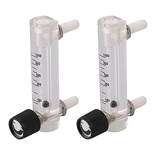 CNBTR 2 Stück LZM-6 Durchflussmesser 100–1000 ml/min für Sauerstoff-Gas-Luftstromkontrolle Erkennung von CNBTR
