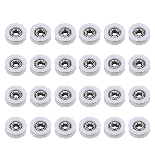 CNBTR 24 Stück U-förmige Kunststoff-beschichtete Lager-Riemenscheiben, 6 x 24 x 9 mm, Rillenführungsrolle CNBTR 24 Stück U-förmige Kunststoff-beschichtete Lager-Riemenscheiben, 6 x 24 x 9 mm, Rillenführungsrolle von CNBTR