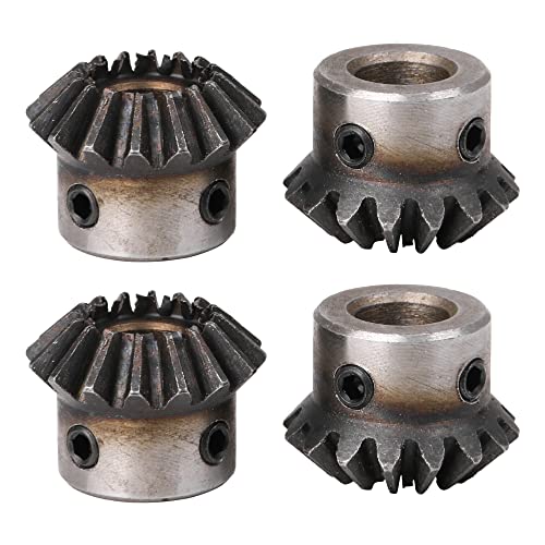 CNBTR 4 Stück konische Kegel-Ritzelgetriebe 10 mm (1,5 Modulus 16T) für mechanische Hardware von CNBTR