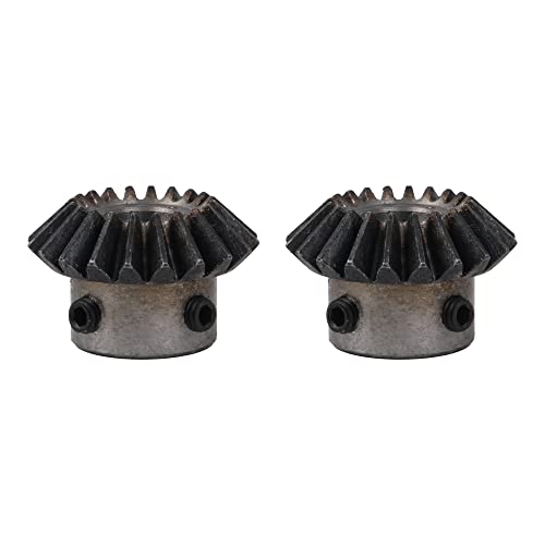CNBTR 45 Stahl 1,5 Modulus Silber 10mm Lochdurchmesser Kegelrad 20T 2 Stück von CNBTR