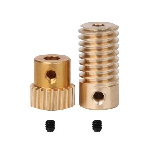 CNBTR Reduzierstück aus Messing, 0,5 Modulus, kompakt, 20 T Wore Zahnrad und 0,3 cm Bohrung, Gelb von CNBTR