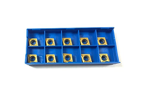 CNC QUALITÄT 10 Stück Wendeplatten CCMT 060204 - TiN - ISO von CNC QUALITÄT