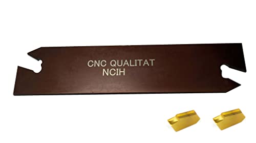 CNC QUALITÄT Abstechschwert 32-3 mit GTN 3 Stechplatten TiN- beschichtet - Stechschwert von CNC QUALITÄT