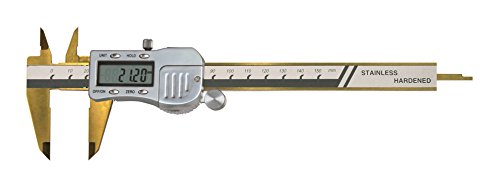 CNC QUALITÄT Digital Messschieber 150 mm DIN 862 - Metallgehäuse - TiN von CNC QUALITÄT