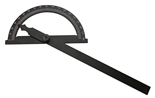 CNC QUALITÄT Gradmesser aus Aluminium 0-180° - Abmessung 200 x 300 mm von CNC QUALITÄT