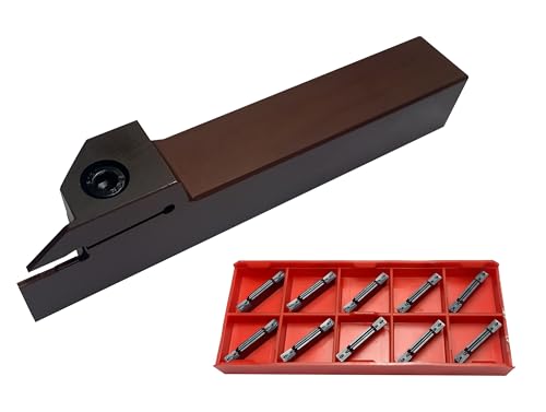 CNC QUALITÄT Stechhalter MGEHR 2020 - Abstechhalter inklusive 10 x MGMN 200 Wendeplatten - Stechbreite 2 mm von CNC QUALITÄT