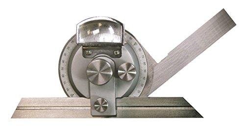 CNC QUALITÄT Universal-Winkelmessgerät 4x90° mit Lupe - Schiene 150 mm von CNC QUALITÄT