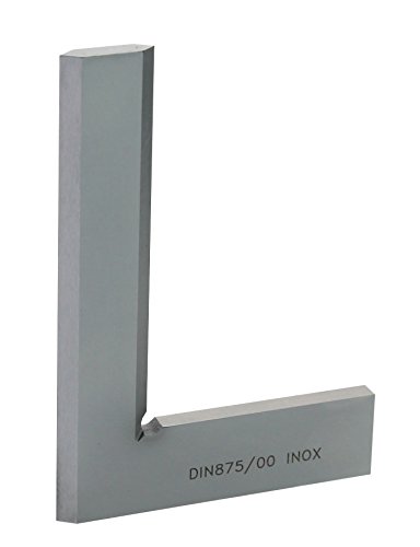 CNC QUALITÄT Präzisions Haarwinkel flach 50x40 mm DIN 875/00 INOX von CNC QUALITÄT