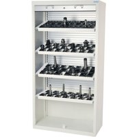 Bedrunka+Hirth Hochschrank für CNC-Werkzeuge mit Aluminiumrollladen, HxBxT 1.950 x 1.000 x 500 mm, Werkzeugeinsatz HSK A32 (52 Stück) von Bedrunka+Hirth