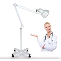 Infrarotlampe Wärmelampe 275W Rotlichtlampe Infrarotlicht Heimgebrauch Infrarotlicht-Rotlicht-Wärmelampen Set Regulierbar Standing Lamp Behandlung von CNCEST