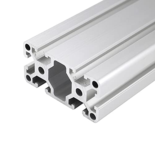 CNCMANS Aluminiumprofil 1 Stück 40x80 T-Typ Nut 8 silber eloxiert Europäischer Standard Aluminium Extrusion Linearschiene Aluminium Profil 40x80 Alu Profil 40x80 Standardlänge 700mm für CNC-DIY von CNCMANS