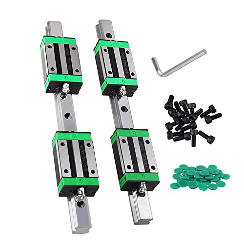 CNCMANS HGR20 Linearführung Set Linearschiene 2 Stücke HGR20-400mm Führungsschiene mit 4 Stück HGH20CA Linearlager Lagerblock + Linearführung Abdeckung C5 + M5*16mm Linsenkopfschraube CNCMANS HGR20 Linearführung Set Linearschiene 2 Stücke HGR20-400mm Führungsschiene mit 4 Stück HGH20CA Linearlager Lagerblock + Linearführung Abdeckung C5 + M5*16mm Linsenkopfschraube von CNCMANS