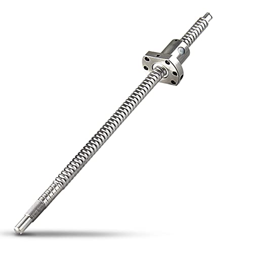 CNCMANS Kugelumlaufspindel SFU1605-650mm Edelstahl Ball Screw Gewindespindel mit Kugelmutter und Bearbeitetem Ende Spielfrei Ohne Seitliche Endstützen für automatisierte Ausrüstung (SFU1605 650mm) von CNCMANS