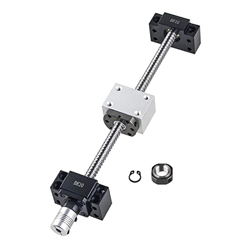 CNCMANS SFU1204 Kugelumlaufspindel SFU1204 800mm Edelstahl Ball Screw Gewindespindel mit Bearbeitetem Ende + BK10/BF10 Unterstützung + Kugelumlaufmutter + MuttergehäUse + Kupplung, Hohe Präzision CNCMANS SFU1204 Kugelumlaufspindel SFU1204 800mm Edelstahl Ball Screw Gewindespindel mit Bearbeitetem Ende + BK10/BF10 Unterstützung + Kugelumlaufmutter + MuttergehäUse + Kupplung, Hohe Präzision von CNCMANS