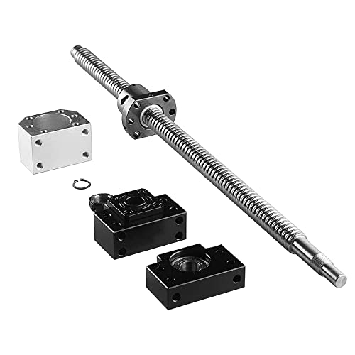 CNCMANS SFU1204 Kugelumlaufspindel Set 550mm Gewindespindel mit BK10 / BF10 Kugelumlaufspindelstützen und DSG12H Muttergehäuse CNC Teile für Graviermaschine CNCMANS SFU1204 Kugelumlaufspindel Set 550mm Gewindespindel mit BK10 / BF10 Kugelumlaufspindelstützen und DSG12H Muttergehäuse CNC Teile für Graviermaschine von CNCMANS