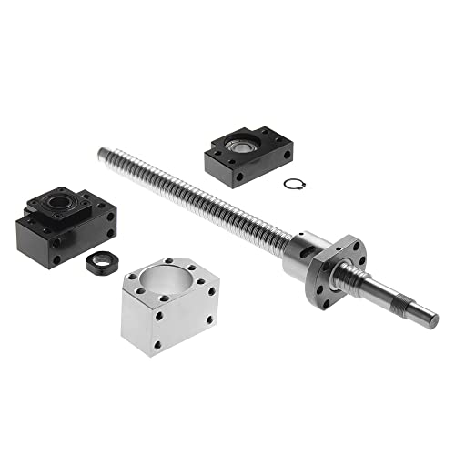 CNCMANS SFU1605 Kugelumlaufspindel Set 350mm Gewindespindel mit BK12 / BF12 Kugelumlaufspindelstützen und DSG16H Muttergehäuse CNC Teile für Graviermaschine von CNCMANS