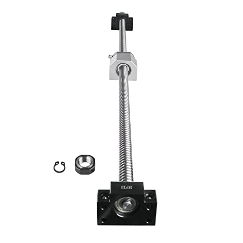 CNCMANS SFU2005 Kugelumlaufspindel, SFU2005 1500mm Edelstahl Ball Screw Gewindespindel mit Bearbeitetem Ende + Bk15/Bf15 Unterstützung + Kugelumlaufmutter + MuttergehäUse + Kupplung, Hohe Präzision von CNCMANS