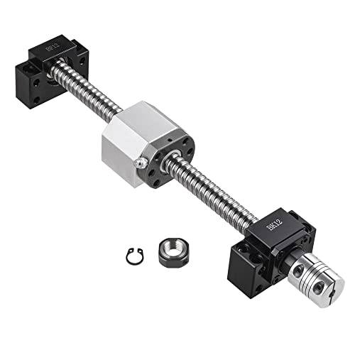 CNCMANS SFU2005 Kugelumlaufspindel, SFU2005 600mm Edelstahl Ball Screw Gewindespindel mit Bearbeitetem Ende + Bk15/Bf15 Unterstützung + Kugelumlaufmutter + MuttergehäUse + Kupplung, Hohe Präzision CNCMANS SFU2005 Kugelumlaufspindel, SFU2005 600mm Edelstahl Ball Screw Gewindespindel mit Bearbeitetem Ende + Bk15/Bf15 Unterstützung + Kugelumlaufmutter + MuttergehäUse + Kupplung, Hohe Präzision von CNCMANS