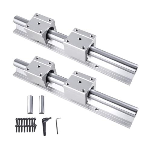 CNCMANS Splicable Linearführung SBR16-1500mm Linearschiene, Schienensatz enthält 2 Stück 1500mm Linearführung + 4 Stück SBR16UU Lagerblöcken + 2 Stück Passstifte für CNC-Maschinen (Gespleißt) CNCMANS Splicable Linearführung SBR16-1500mm Linearschiene, Schienensatz enthält 2 Stück 1500mm Linearführung + 4 Stück SBR16UU Lagerblöcken + 2 Stück Passstifte für CNC-Maschinen (Gespleißt) von CNCMANS