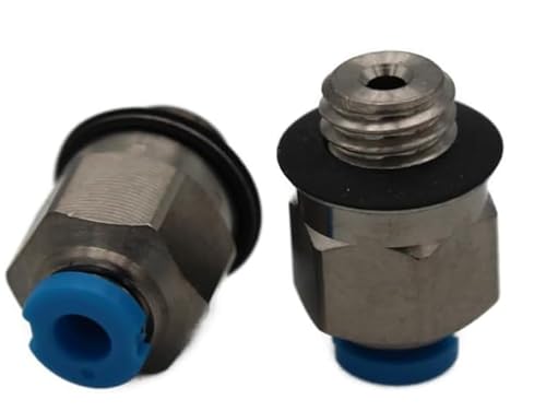 2er Set Festo Pneumatik Steckverschraubung M5 für 2mm Pneumatikschlauch QSM-M5-2 133028 (M5-2mm) von CNCTEC