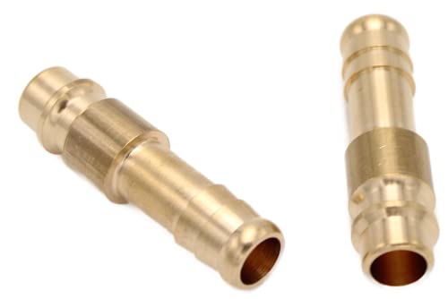 Druckluftkupplung Kupplungsdose Stecker Außengewinde Innengewinde NW 7,2 - G1/8", G1/4", G3/8", G1/2" (Stecker mit Schlauchtülle Ø 10mm) von CNCTEC