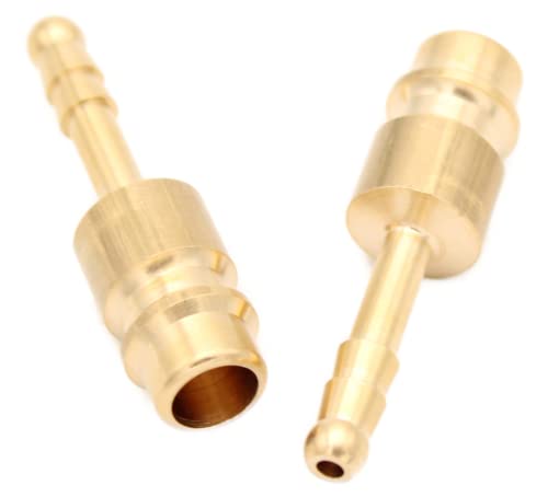 Druckluftkupplung Kupplungsdose Stecker Außengewinde Innengewinde NW 7,2 - G1/8", G1/4", G3/8", G1/2" (Stecker mit Schlauchtülle Ø 4mm) von CNCTEC