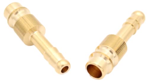Druckluftkupplung Kupplungsdose Stecker Außengewinde Innengewinde NW 7,2 - G1/8", G1/4", G3/8", G1/2" (Stecker mit Schlauchtülle Ø 6mm (1/4")) von CNCTEC