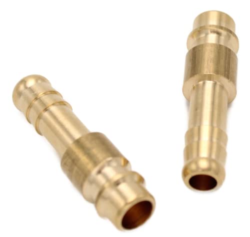 Druckluftkupplung Kupplungsdose Stecker Außengewinde Innengewinde NW 7,2 - G1/8", G1/4", G3/8", G1/2" (Stecker mit Schlauchtülle Ø 8mm (5/16")) von CNCTEC
