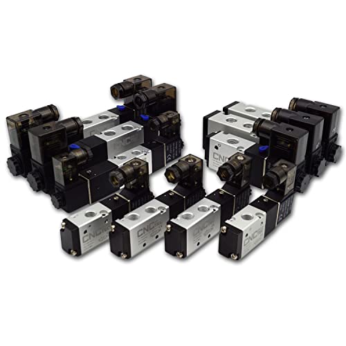 Pneumatik Magnet- Wegeventil 5/2 Wege 1/4" 24 Volt DC (5/2 Wege 1/4" 24 Volt DC) von CNCTEC
