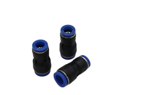 Pneumatik Reduzierung IQS 3er Set 12-10mm Schlauchdurchmesser 12 und 10mm Druckluft-Verbinder von CNCTEC