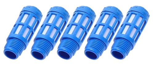 Pneumatik Schalldämpfer 1/4" aus Kunststoff 5er Set Industriequalität (5, Kunststoff 1/4") von CNCTEC