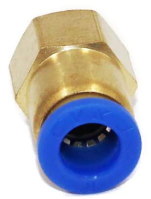 Pneumatik Steckverschraubung mit Innengewinde 1/8" auf 4mm 4 Stück Push In Anschluss Industriequalität (1/8" - 4mm) von CNCTEC