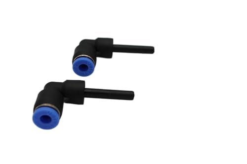 Pneumatik Winkel-Steckverbindung 4mm Stecknippel auf 4mm IQS Schlauchanschluss 2er Set von CNCTEC