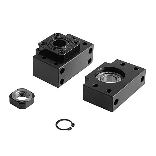 CNCYEAH 1 Satz BK20 BF20 Kugellager Schraube Block Halterung für CNC RM/SFU 2505 Kugelumlaufspindel Endstützen Lagerhalterungen von CNCYEAH