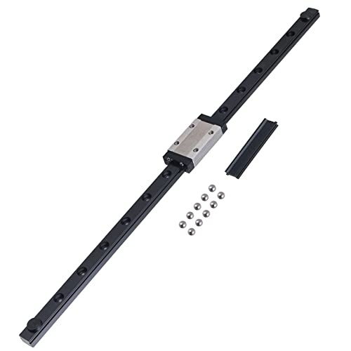 CNCYEAH 1 Stück 550mm Lineare Führungsschiene MGN12H Mini Lineare Schienenführung mit MGN12H Edelstahl Schlossblock für CNC XYZ DIY Graviermaschine (Schiene + MGN12 H-Type, 550mm) von CNCYEAH