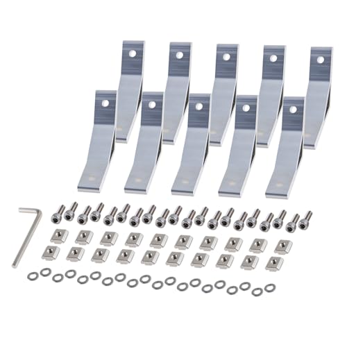 CNCYEAH 10 Stück Befestigungsmaterial 30x30 Winkelverbinder 135 Grad Eckstrebenhalterung, Aluprofil Verbinder, Halterungsprofil Eckverbindung für Strebenprofil, 3D-Drucker von CNCYEAH