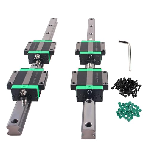 CNCYEAH 2 Stück Linearschiene Linearführung HGR20-800mm Führungsschiene + 4 Stück HGW20CC Gleitblock Hochpräzise CNC-Teile für CNC-Fräser Drehmaschinen 3D-Drucker lineare Führungsschiene CNCYEAH 2 Stück Linearschiene Linearführung HGR20-800mm Führungsschiene + 4 Stück HGW20CC Gleitblock Hochpräzise CNC-Teile für CNC-Fräser Drehmaschinen 3D-Drucker lineare Führungsschiene von CNCYEAH