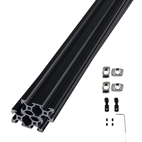CNCYEAH 2 Stück V Typ Systemprofile 2040 400mm Aluminiumprofil Extrusions Eloxierte Linearschiene+2pcs L-Winkelsteckverbinder+50pcs T-Mutter+1pcs Schraubenschlüssel für 3D-Drucker und CNC DIY CNCYEAH 2 Stück V Typ Systemprofile 2040 400mm Aluminiumprofil Extrusions Eloxierte Linearschiene+2pcs L-Winkelsteckverbinder+50pcs T-Mutter+1pcs Schraubenschlüssel für 3D-Drucker und CNC DIY von CNCYEAH