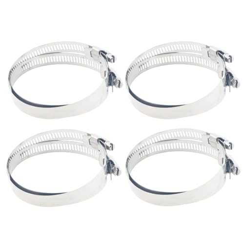 CNCYEAH 8 Stück 91-114mm Schlauchschellen, Einstellbare 304 Edelstahl Schlauchklemmen Schlauchbinder mit Schneckenantrieb Rohrschellen Für Trockner Entlüftungsluftkanal, Abluftschlauch von CNCYEAH