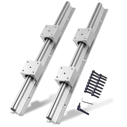 CNCYEAH Linearschiene SBR25-600 mm Linearlager-Gleitset mit 2 Linearführungswellen+ 4 Stücke SBR25UU blöcke,Linearlagerschiene mit Vorgebohrten Löchern, für 3D Drucker und CNC Machin CNCYEAH Linearschiene SBR25-600 mm Linearlager-Gleitset mit 2 Linearführungswellen+ 4 Stücke SBR25UU blöcke,Linearlagerschiene mit Vorgebohrten Löchern, für 3D Drucker und CNC Machin von CNCYEAH