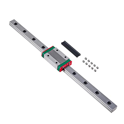 CNCYEAH MGN12H 350 mm Miniatur Lineare Schienenführung mit MGN12H Gleitblöcke Linearlager, linearem Führungsblock für automatische Geräte, Präzisionsmessgeräte von CNCYEAH