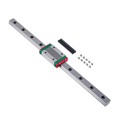CNCYEAH MGN9H 100 mm Miniatur Lineare Schienenführung mit MGN9H Gleitblöcke Linearlager, linearem Führungsblock für automatische Geräte, Präzisionsmessgeräte von CNCYEAH