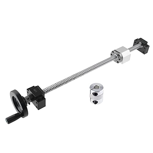 CNCYEAH SFU1605 Kugelumlaufspindel 1050 mm Kugelumlaufspindeln mit Metallabweiser + Handradmutter BK12/BF12 Endstützlager + Kugelumlaufspindelmuttergehäuse + 6,35 x 10 mm Kupplung für CNC-Maschine CNCYEAH SFU1605 Kugelumlaufspindel 1050 mm Kugelumlaufspindeln mit Metallabweiser + Handradmutter BK12/BF12 Endstützlager + Kugelumlaufspindelmuttergehäuse + 6,35 x 10 mm Kupplung für CNC-Maschine von CNCYEAH